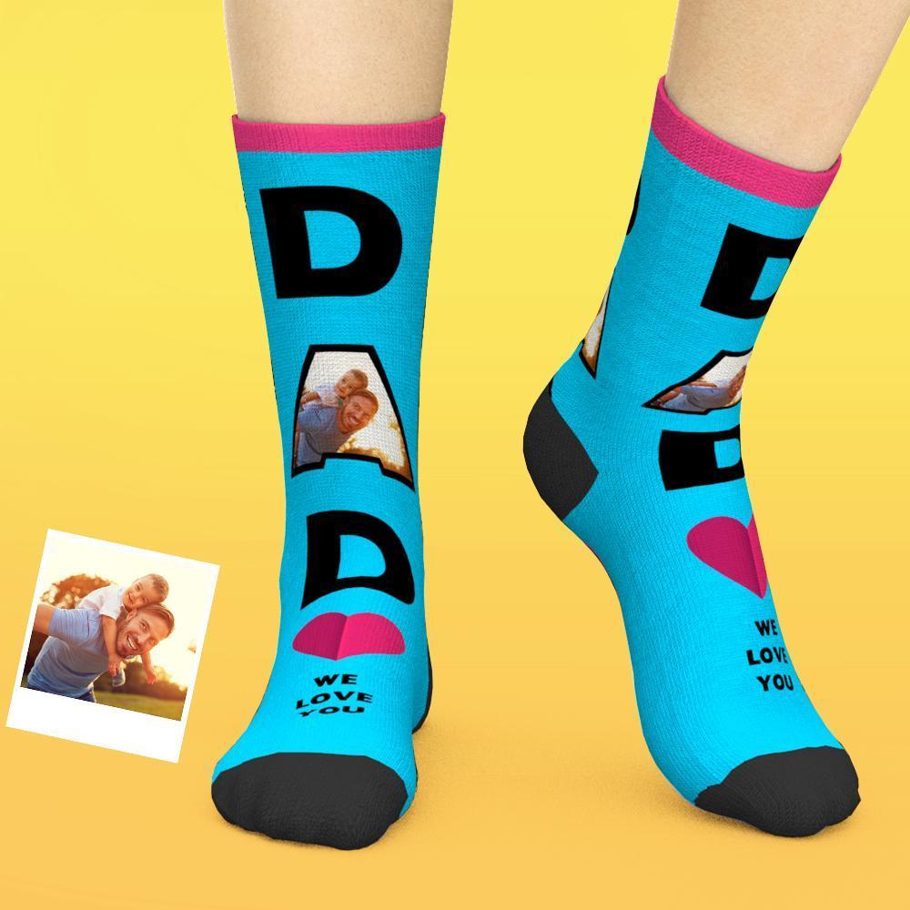 Printed In AU Custom Face Socks Add Pictures Socks