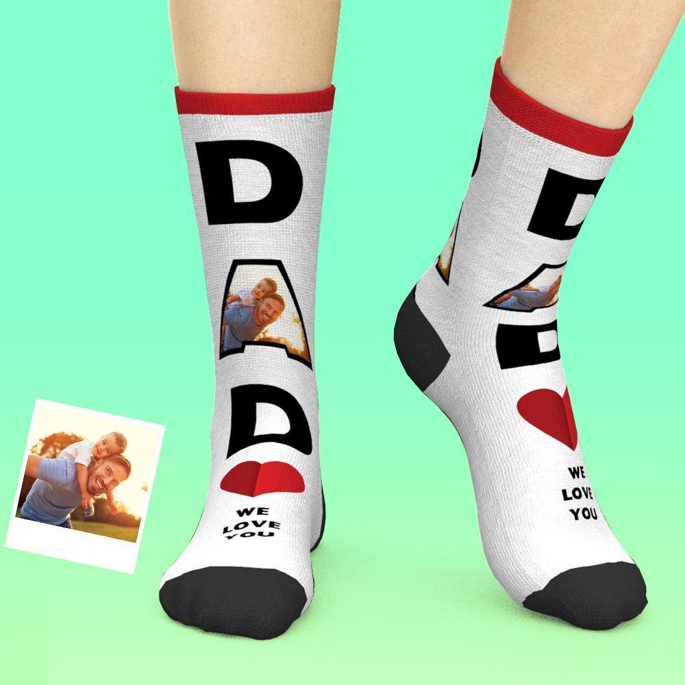 Printed In AU Custom Face Socks Add Pictures Socks