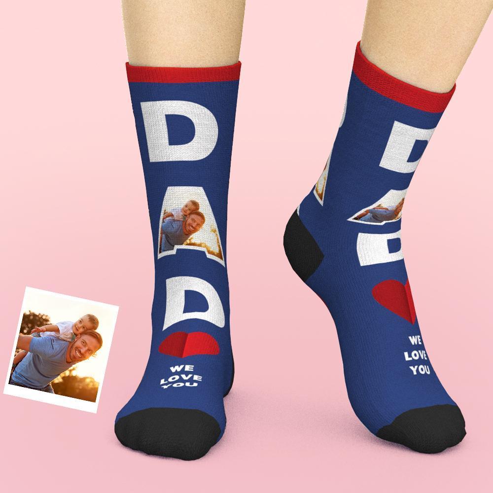 Printed In AU Custom Face Socks Add Pictures Socks