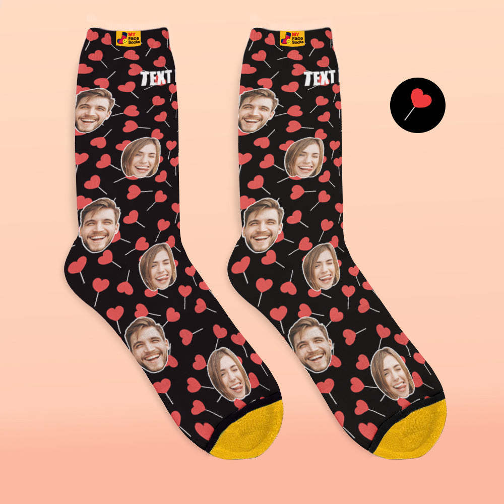 Custom 3D Digital Printed Socks My Face Socks Add Pictures and Name - Superhero