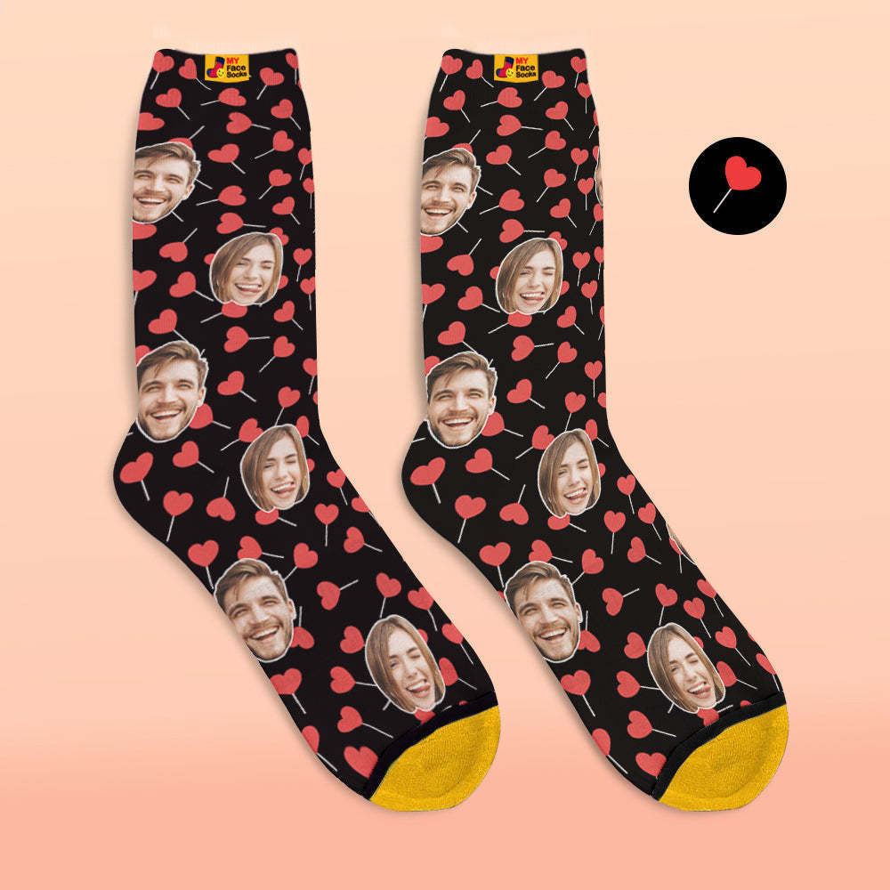 Custom 3D Digital Printed Socks My Face Socks Add Pictures and Name - Superhero