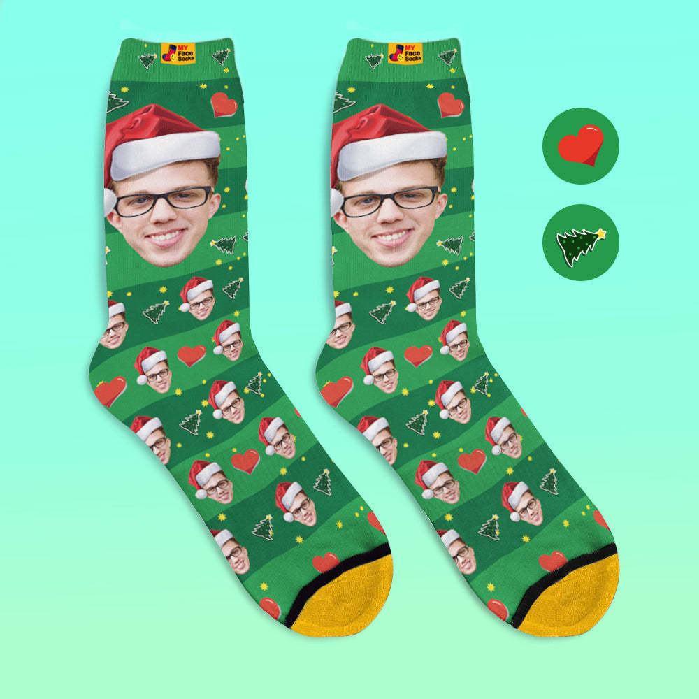 Custom 3D Digital Printed Socks My Face Socks Add Pictures and Name - Superhero