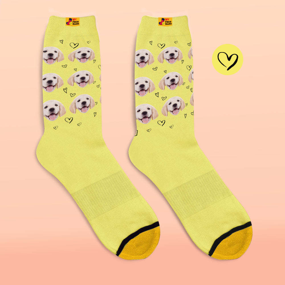 Custom 3D Digital Printed Socks Personalized Photo Socks Love Pet Socks - MyFaceSocksAu