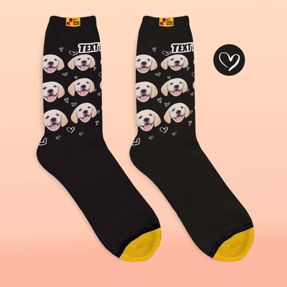 Custom 3D Digital Printed Socks Personalized Photo Socks Love Pet Socks - MyFaceSocksAu