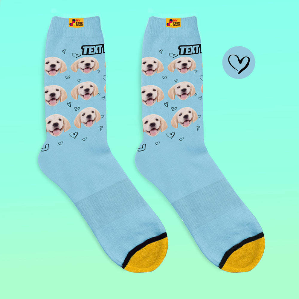 Custom 3D Digital Printed Socks Personalized Photo Socks Love Pet Socks - MyFaceSocksAu