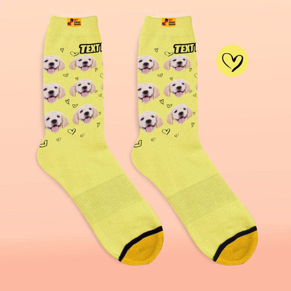 Custom 3D Digital Printed Socks Personalized Photo Socks Love Pet Socks - MyFaceSocksAu