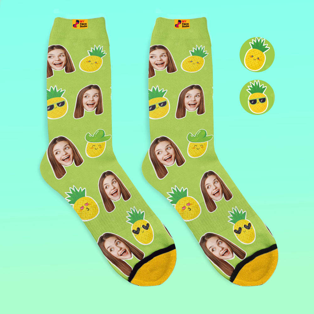 Custom 3D Digital Printed Socks My Face Socks Add Pictures and Name - Superhero