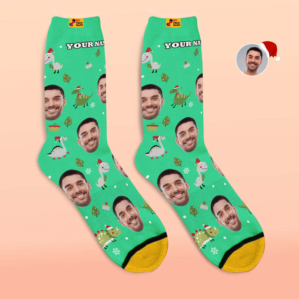Christmas Gifts,Custom 3D Digital Printed Socks My Face Socks Add Pictures and Name Gnarly Gnome - MyFaceSocksAu