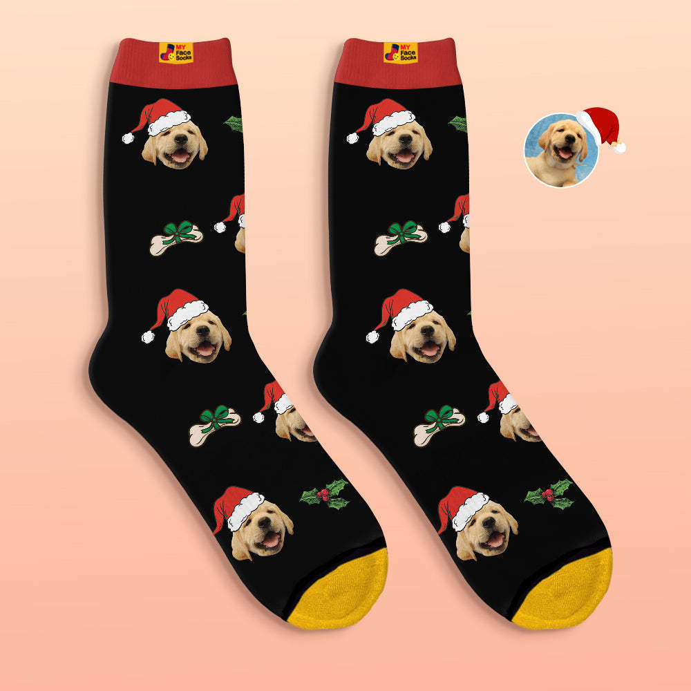 Custom 3D Digital Printed Socks Cute Pet Face Socks Christmas Gift - MyFaceSocksAu