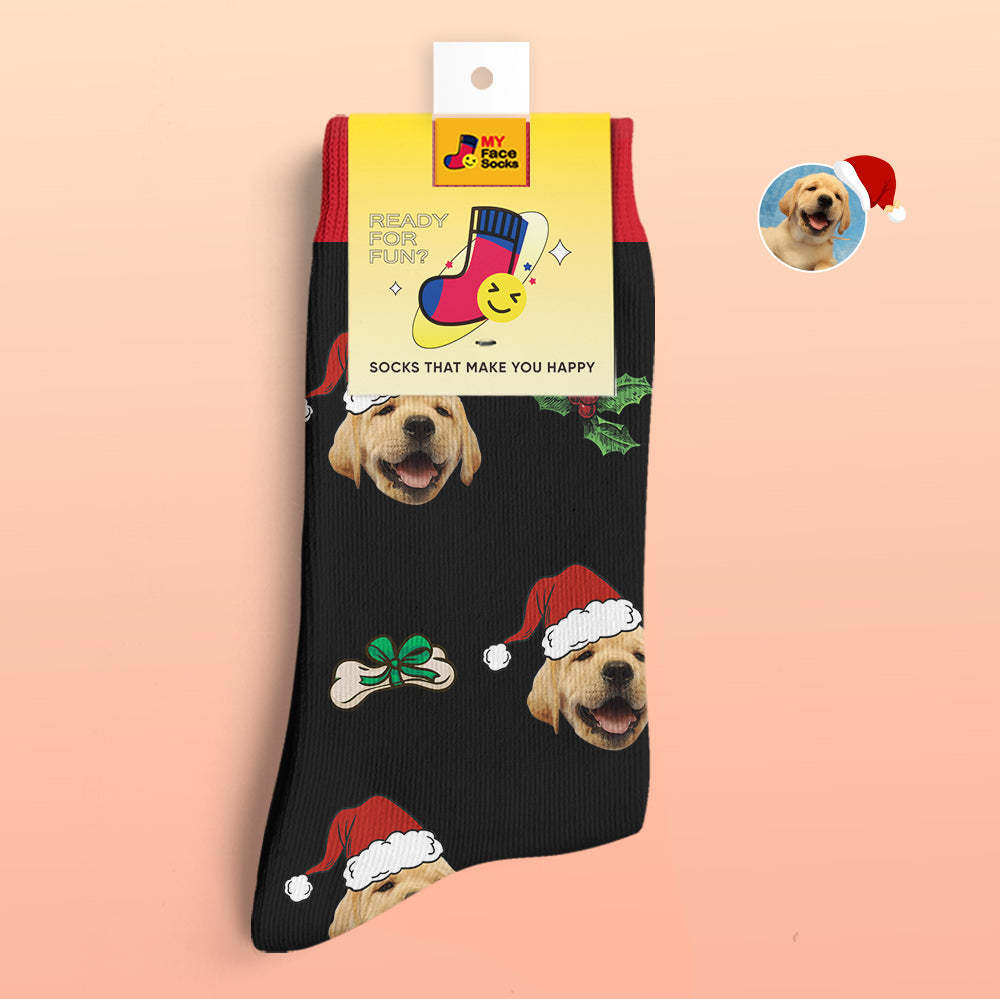 Custom 3D Digital Printed Socks Cute Pet Face Socks Christmas Gift - MyFaceSocksAu