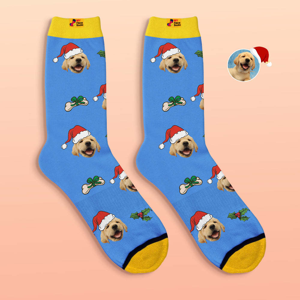 Custom 3D Digital Printed Socks Cute Pet Face Socks Christmas Gift - MyFaceSocksAu