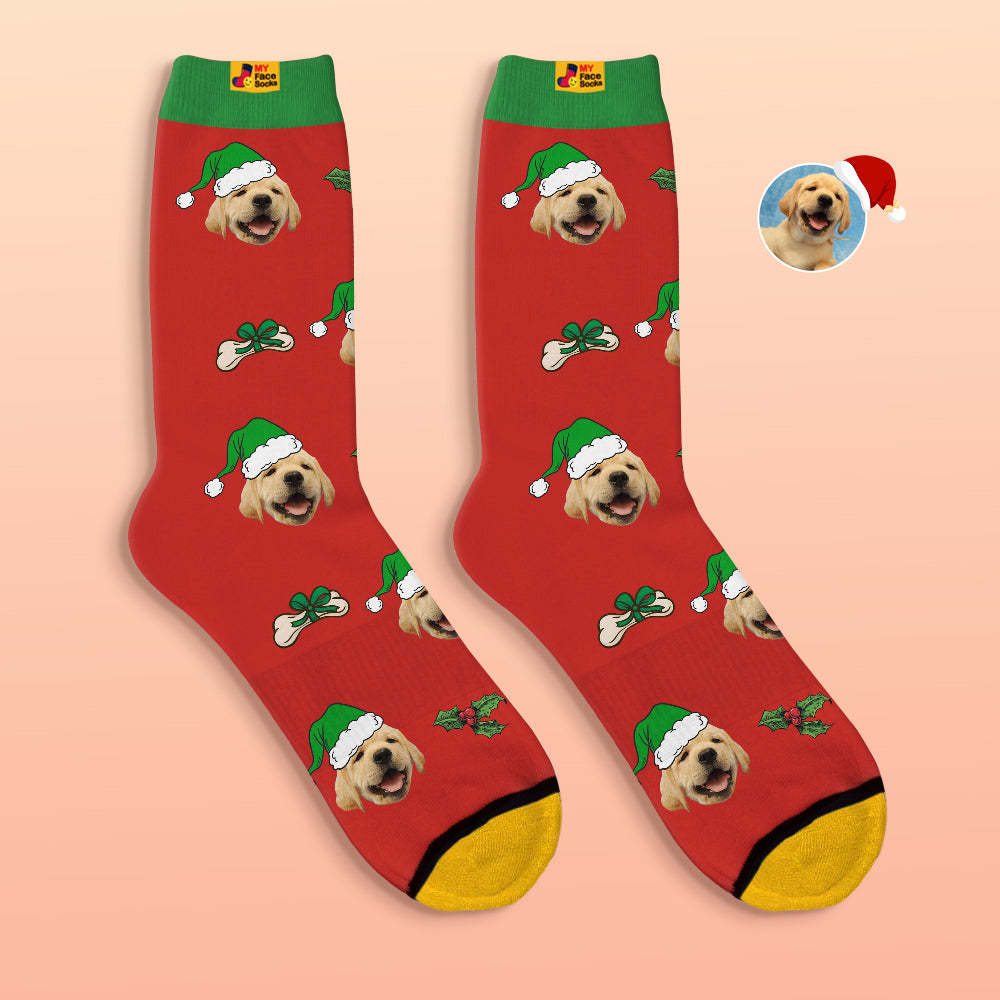 Custom 3D Digital Printed Socks Cute Pet Face Socks Christmas Gift - MyFaceSocksAu
