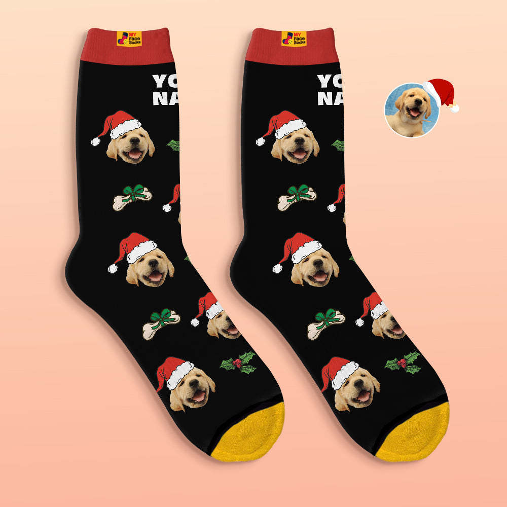 Custom 3D Digital Printed Socks Cute Pet Face Socks Christmas Gift - MyFaceSocksAu