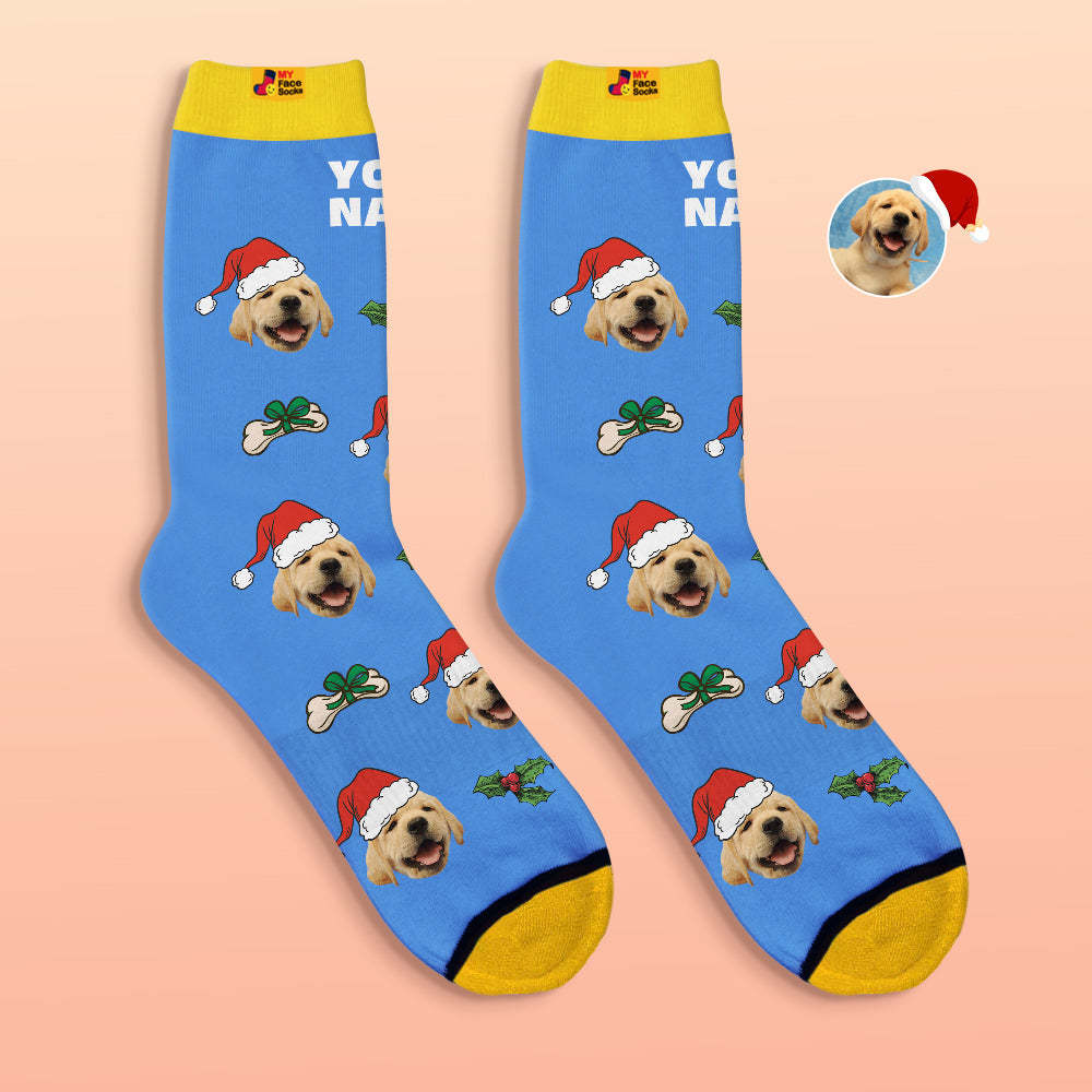 Custom 3D Digital Printed Socks Cute Pet Face Socks Christmas Gift - MyFaceSocksAu