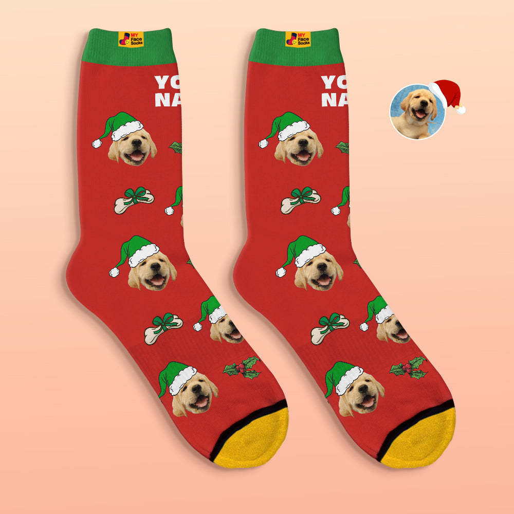 Custom 3D Digital Printed Socks Cute Pet Face Socks Christmas Gift - MyFaceSocksAu