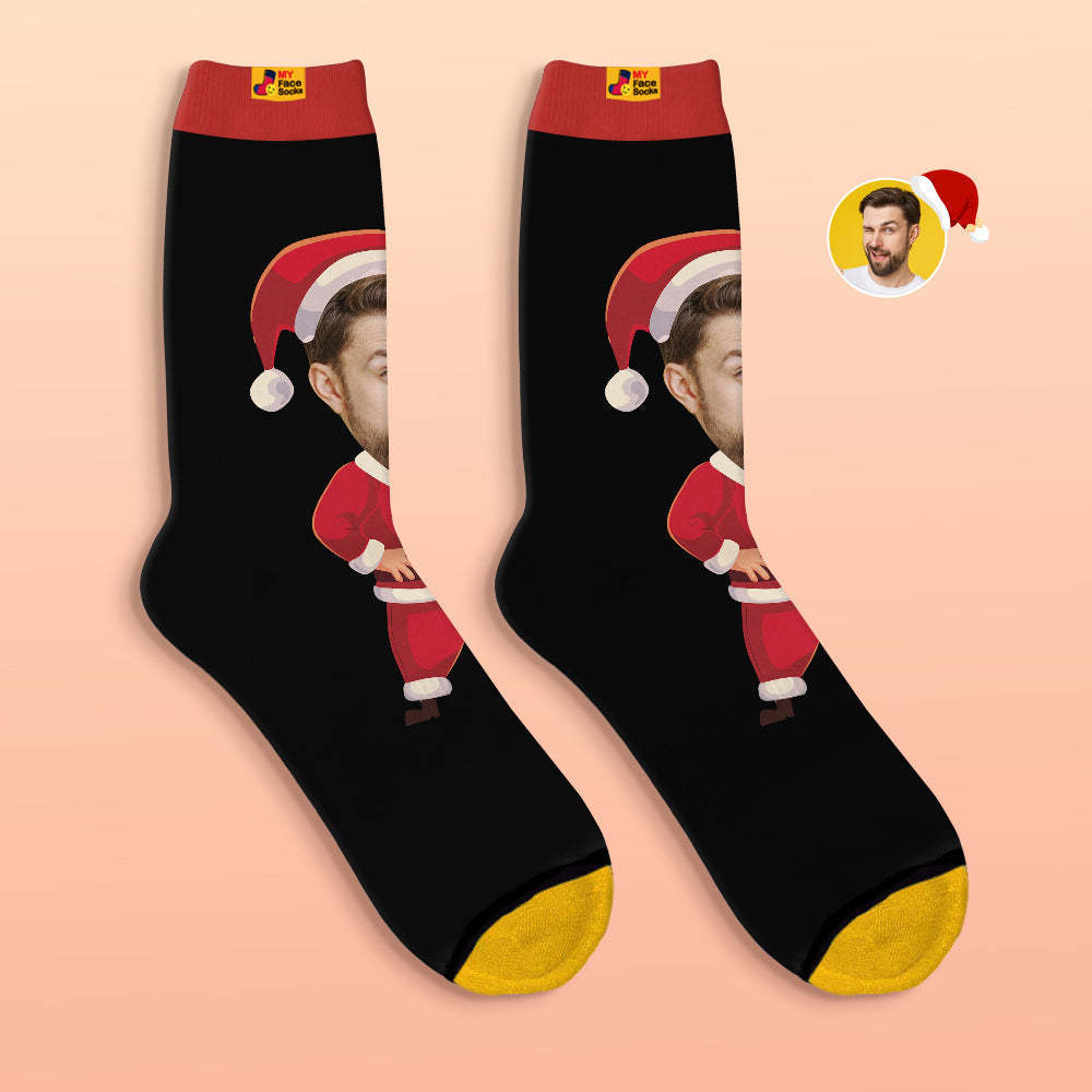 Custom 3D Digital Printed Socks Happy Face Socks Christmas Gift - MyFaceSocksAu