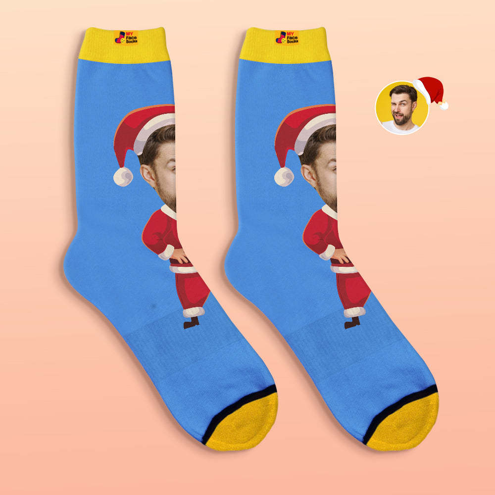 Custom 3D Digital Printed Socks Happy Face Socks Christmas Gift - MyFaceSocksAu