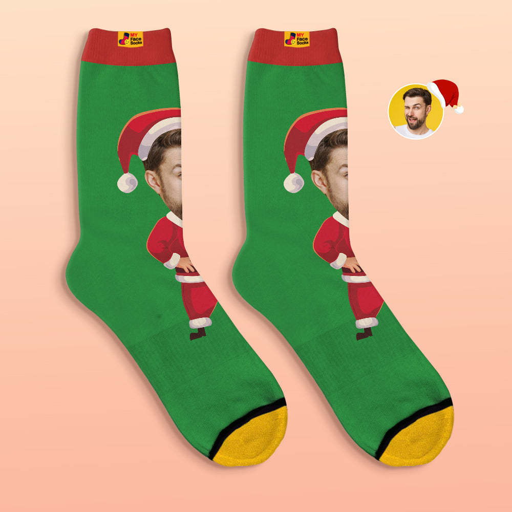 Custom 3D Digital Printed Socks Happy Face Socks Christmas Gift - MyFaceSocksAu