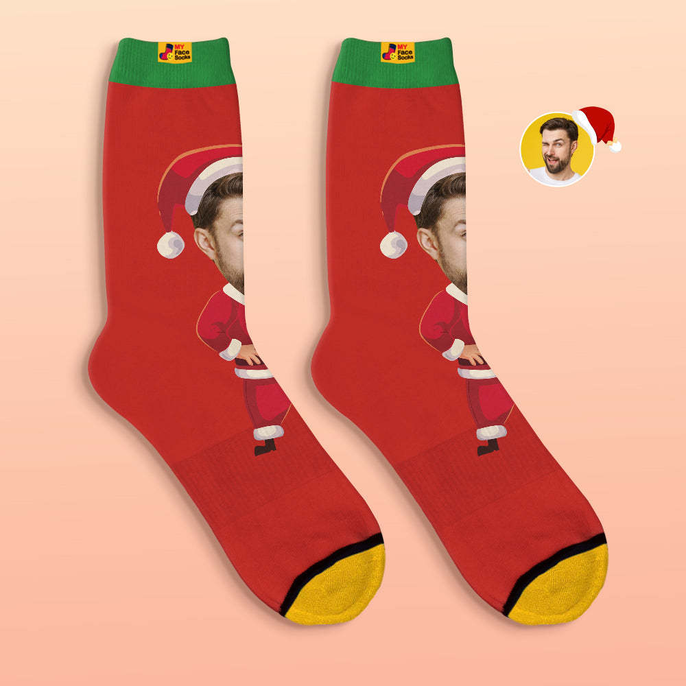 Custom 3D Digital Printed Socks Happy Face Socks Christmas Gift - MyFaceSocksAu