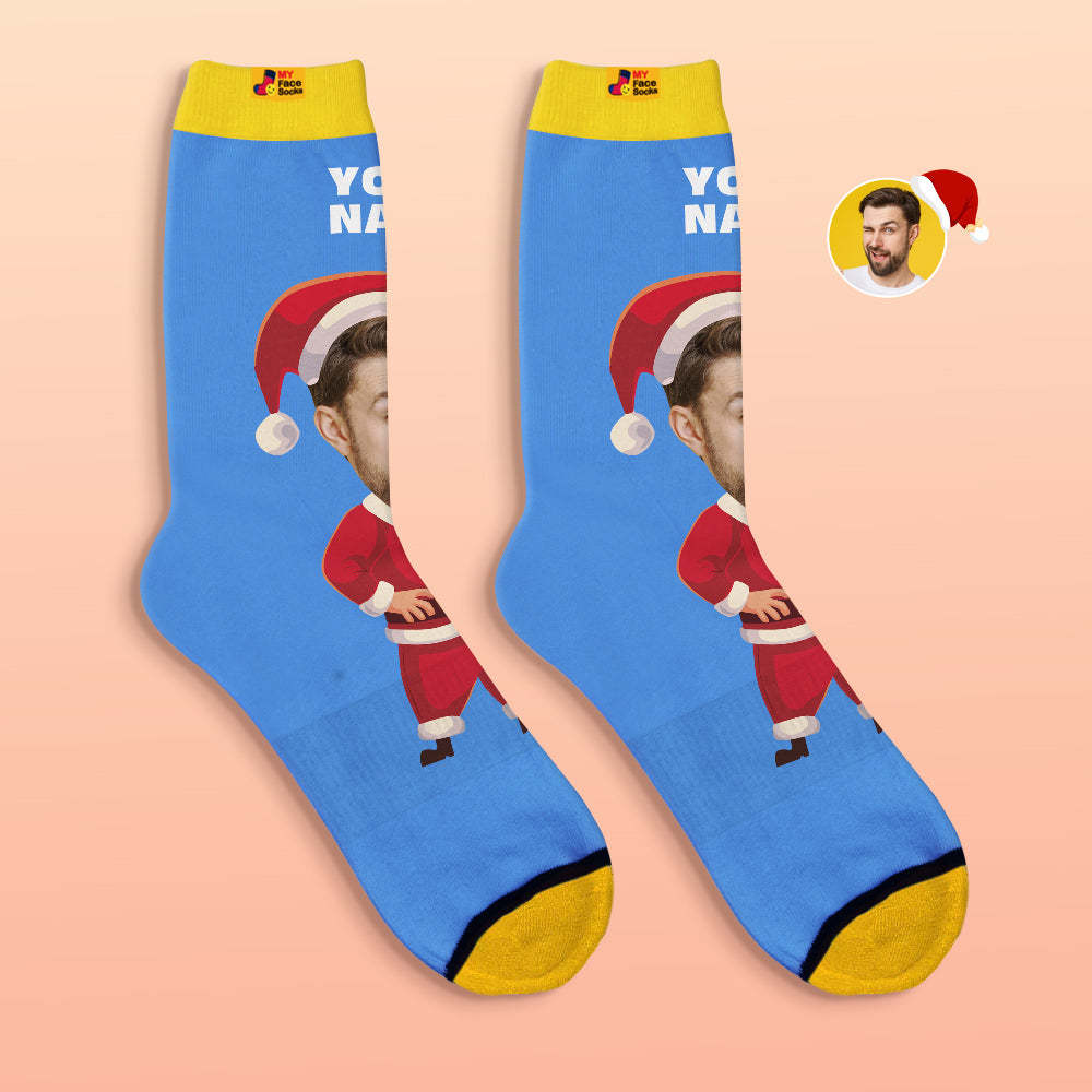 Custom 3D Digital Printed Socks Happy Face Socks Christmas Gift - MyFaceSocksAu