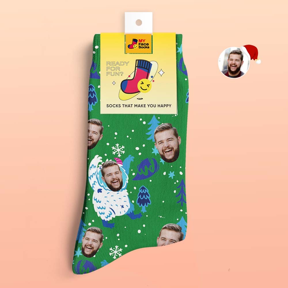 Custom 3D Digital Printed Socks Christmas Gift Socks Cartoon - MyFaceSocksAu