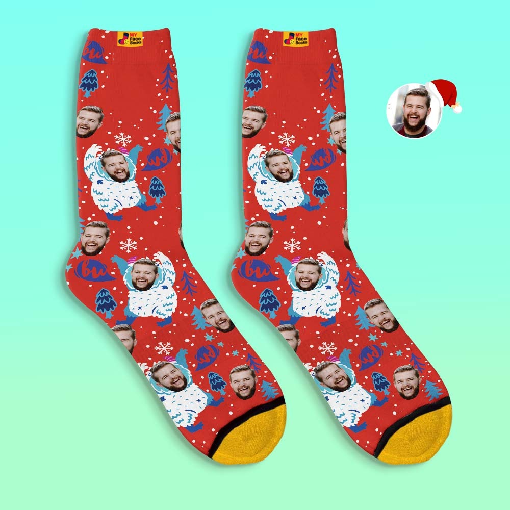 Custom 3D Digital Printed Socks Christmas Gift Socks Cartoon - MyFaceSocksAu