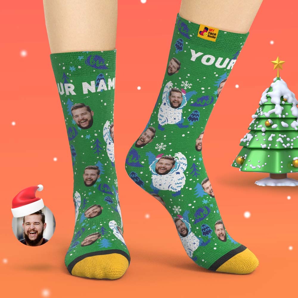 Custom 3D Digital Printed Socks Christmas Gift Socks Cartoon - MyFaceSocksAu