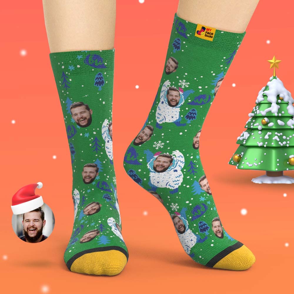 Custom 3D Digital Printed Socks Christmas Gift Socks Cartoon - MyFaceSocksAu