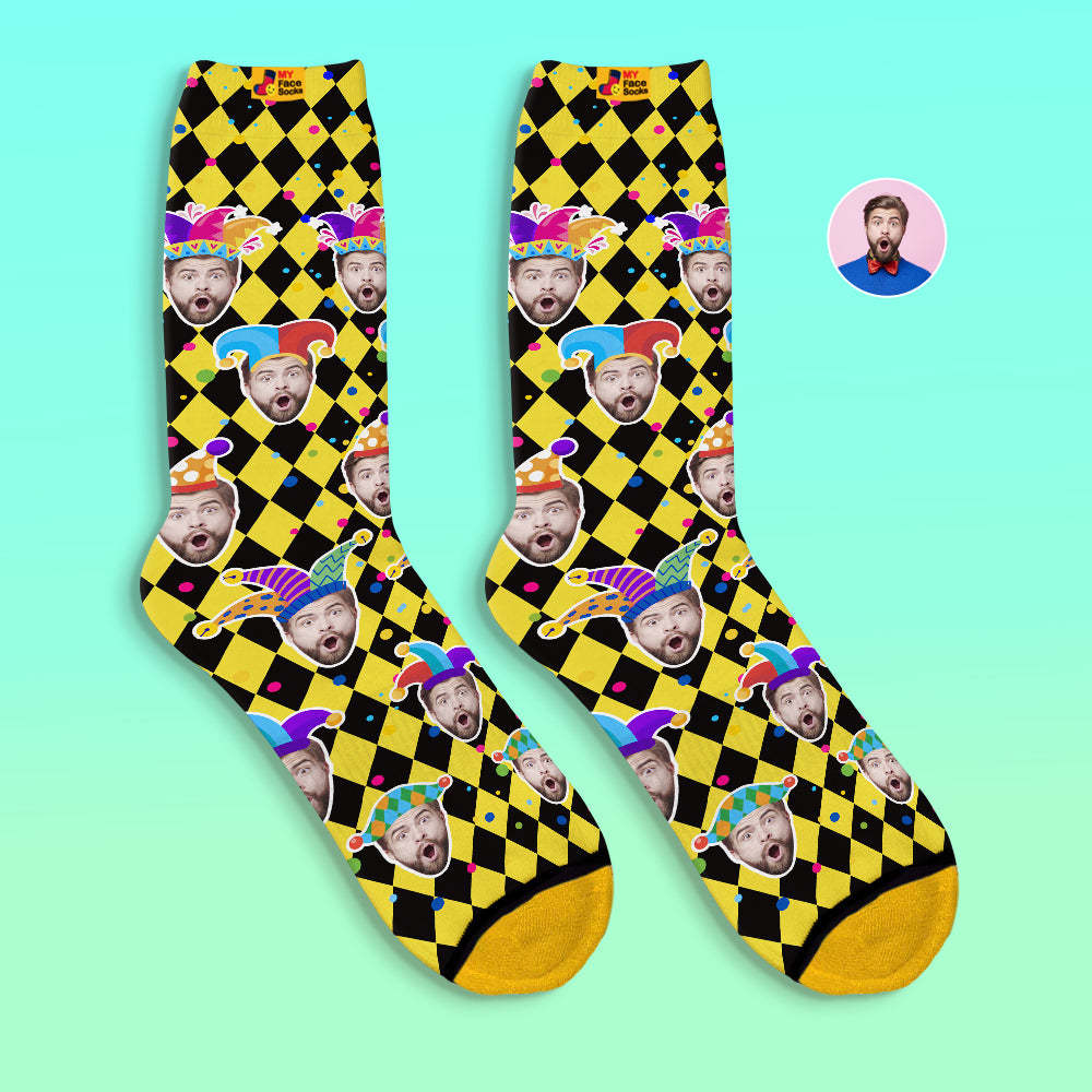 Custom 3D Digital Printed Socks Valentine's Day Gift Funny Face Socks - MyFaceSocksAu