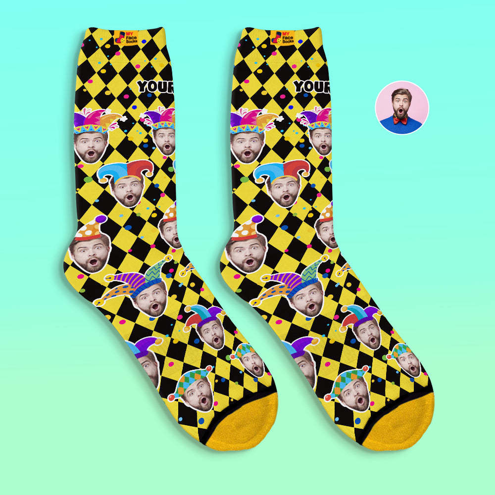 Custom 3D Digital Printed Socks Valentine's Day Gift Funny Face Socks - MyFaceSocksAu