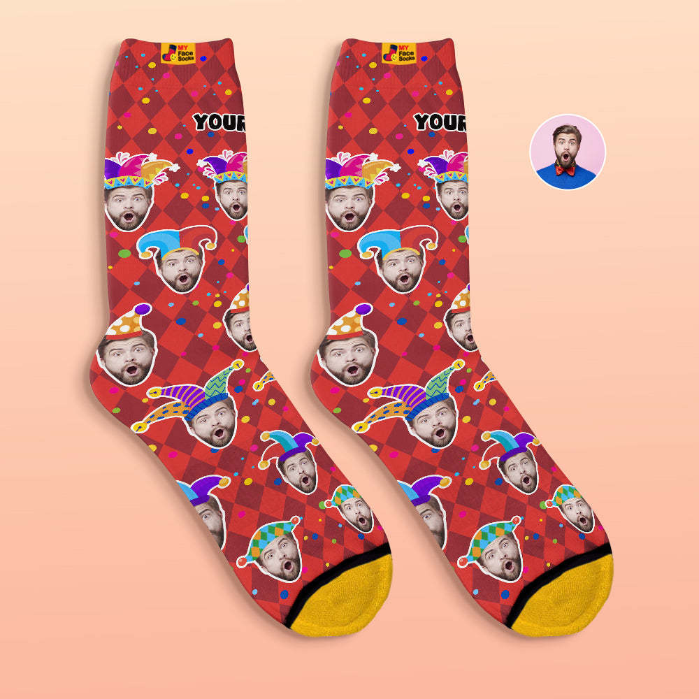 Custom 3D Digital Printed Socks Valentine's Day Gift Funny Face Socks - MyFaceSocksAu
