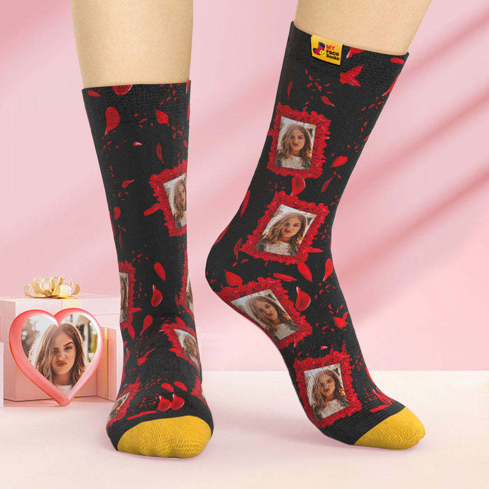 Custom 3D Digital Printed Socks All of Our Best Valentine's Day Face Socks - MyFaceSocksAu