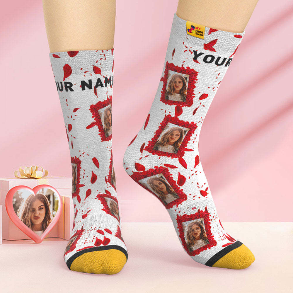 Custom 3D Digital Printed Socks All of Our Best Valentine's Day Face Socks - MyFaceSocksAu