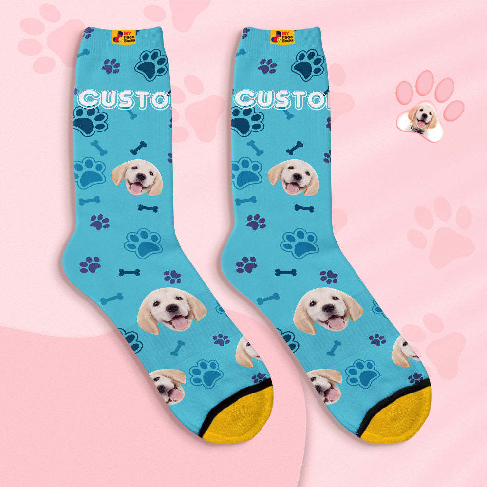 Custom Face Socks Personalised 3D Digital Printed Socks-Dog Face - MyFaceSocksAu