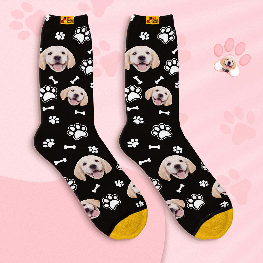 Custom Face Socks Personalised 3D Digital Printed Socks-Dog Face - MyFaceSocksAu