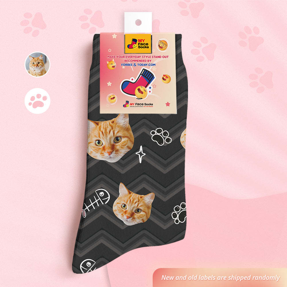 Custom Face Socks Personalised 3D Digital Printed Socks-Cute Pet Face - MyFaceSocksAu