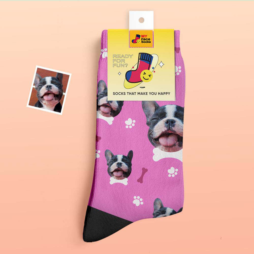 Custom Thick Socks Photo 3D Digital Printed Socks Autumn Winter Warm Socks Comfortable Dog Socks - MyFaceSocksAu