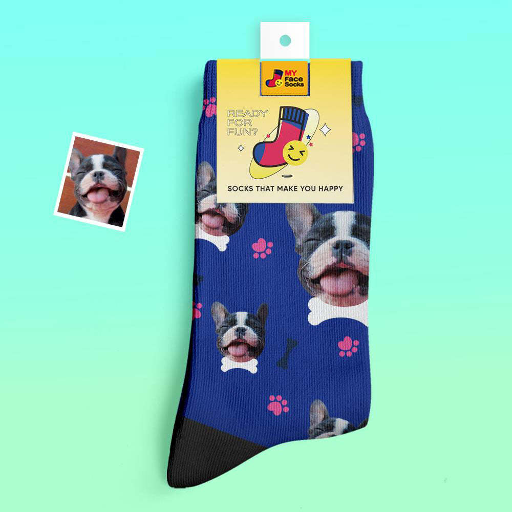 Custom Thick Socks Photo 3D Digital Printed Socks Autumn Winter Warm Socks Comfortable Dog Socks - MyFaceSocksAu