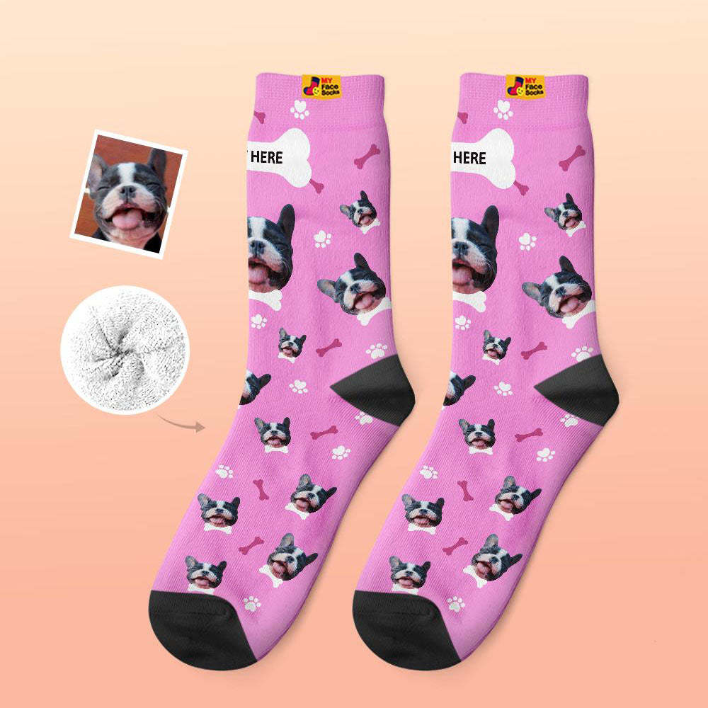 Custom Thick Socks Photo 3D Digital Printed Socks Autumn Winter Warm Socks Comfortable Dog Socks - MyFaceSocksAu