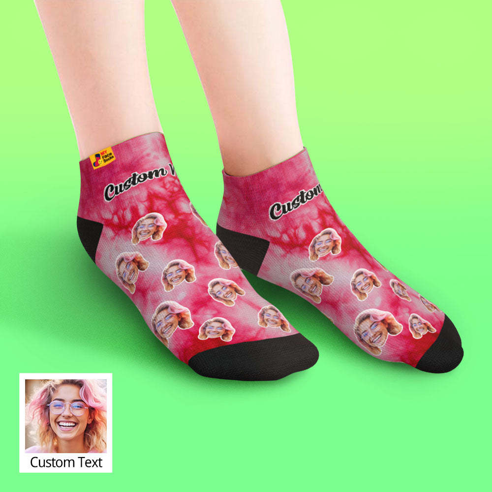 Custom Low Cut Ankle Face Socks 