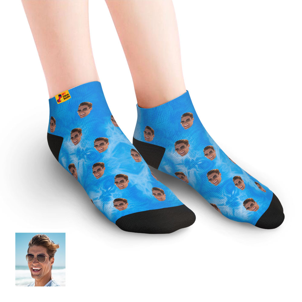 Custom Low cut Ankle Socks Personalized Face Socks