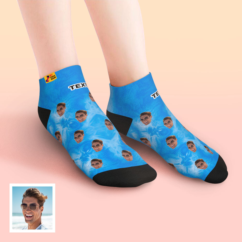 Custom Low cut Ankle Socks Personalized Face Socks