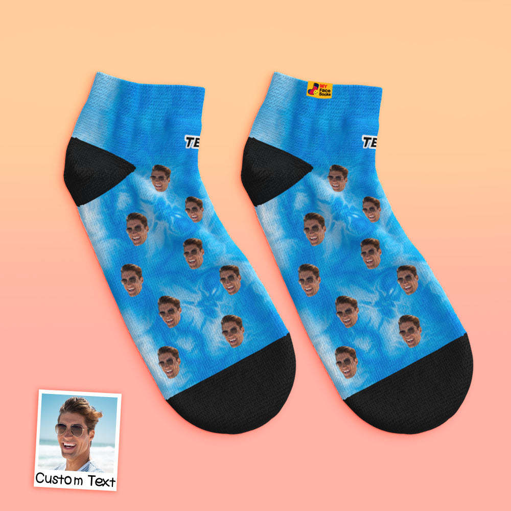 Custom Low cut Ankle Socks Personalized Face Socks