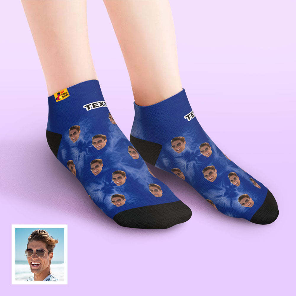 Custom Low cut Ankle Socks Personalized Face Socks