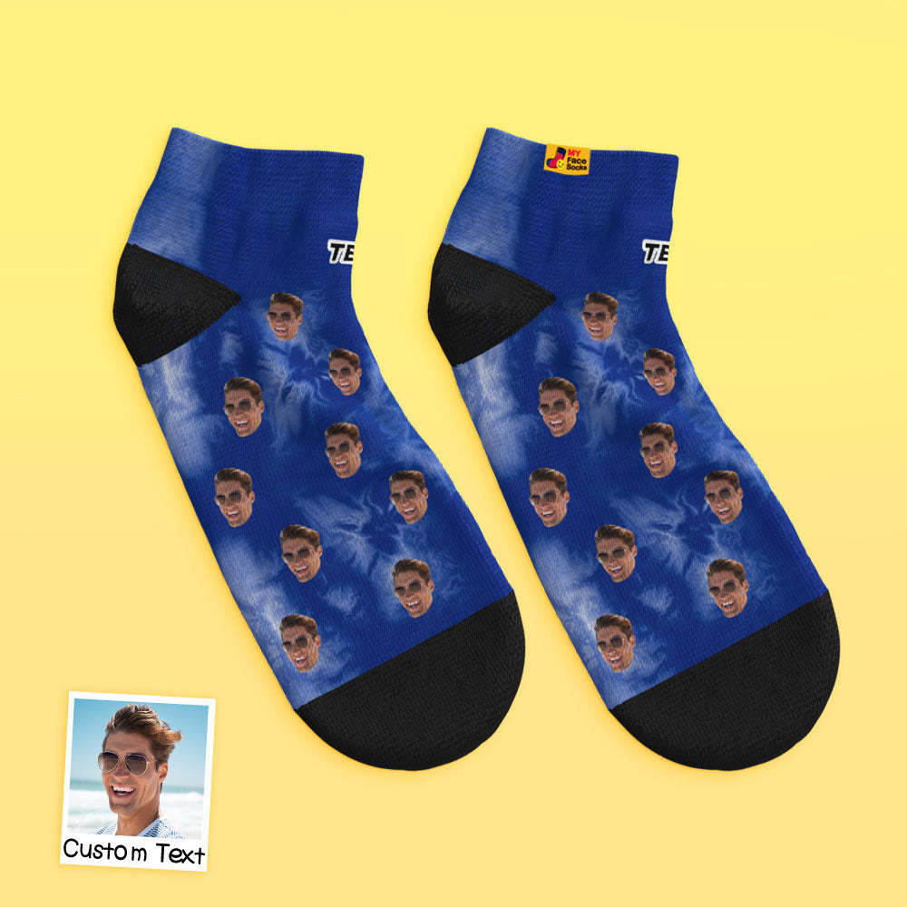 Custom Low cut Ankle Socks Personalized Face Socks