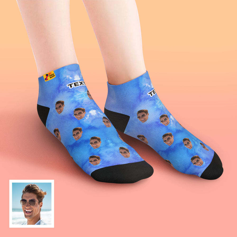 Custom Low cut Ankle Socks Personalized Face Socks