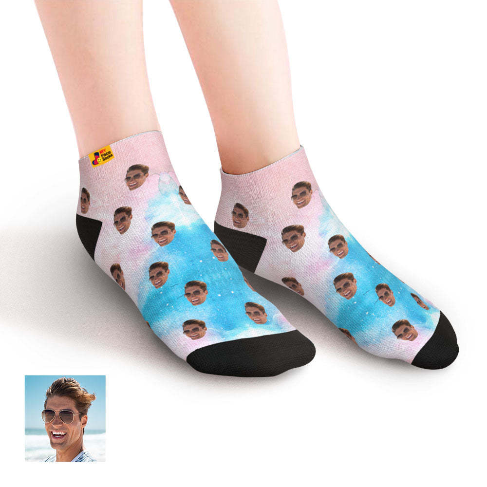 Custom Low cut Ankle Socks Personalized Face Socks