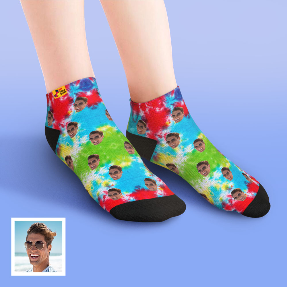 Custom Low cut Ankle Socks Personalized Face Socks