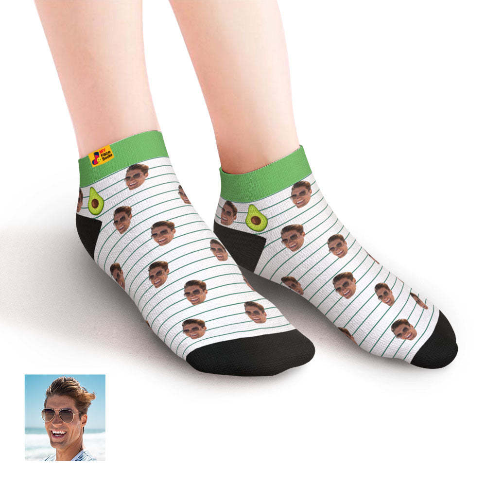 Custom Low cut Ankle Socks Personalized Face Socks