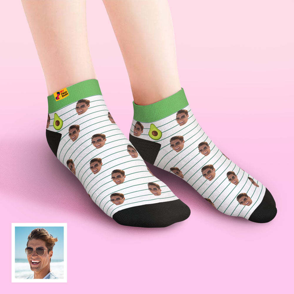 Custom Low cut Ankle Socks Personalized Face Socks